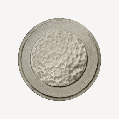 Hand Peened Hammered over Brush Nickel Finish Swatch(Finish ID : 12-3)