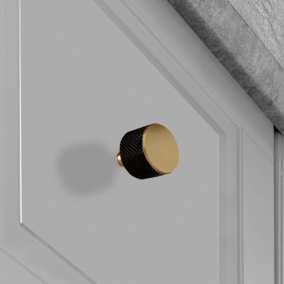 The image shown below is Split Black and Satin Brass