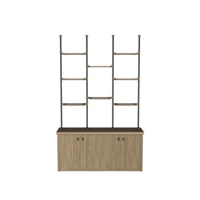 Multiple Bay Shelving over Hutch