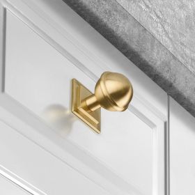 Rocher Knob with Square Backplate